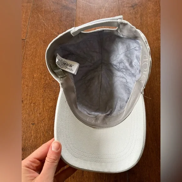 DIOR BASEBALL CAP - Gray Cotton Canvas
